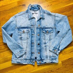 Distressed Denim Jacket